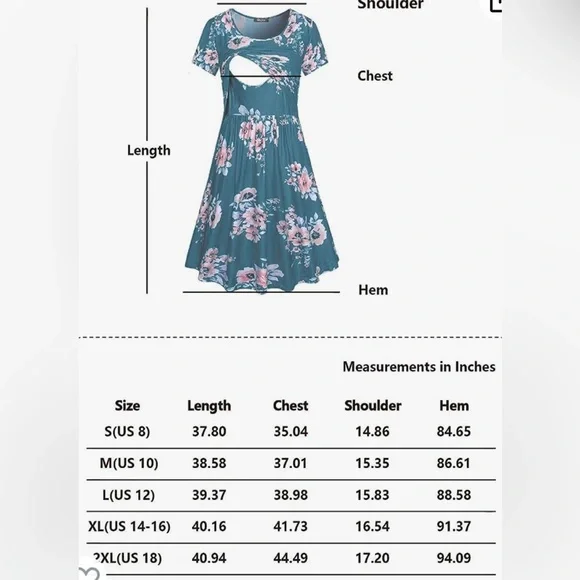 Quinee Maternity Nursing/Breastfeeding Dress - Picture 8 of 8